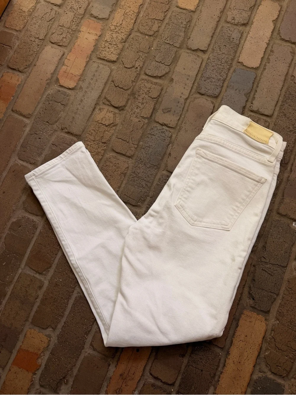 Citizens Of Humanity White slim High-Rise Jeans